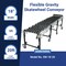 Sealer Sales Gravity Skate Wheel Conveyor:  18" wide, 5ft. Compacted to 20ft. Expanded, 6 Leg Sets SW-18-20 - alternate 3